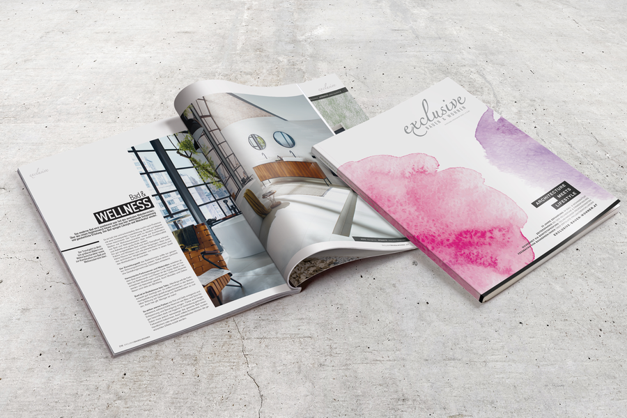 Magazin exclusive Bauen & Wohnen - Ausgabe 01/2022 - Ansicht Doppelseite | © exclusive Bauen & Wohnen ist ein Medienprodukt der WBS Werbe & Verlagsgesmbh