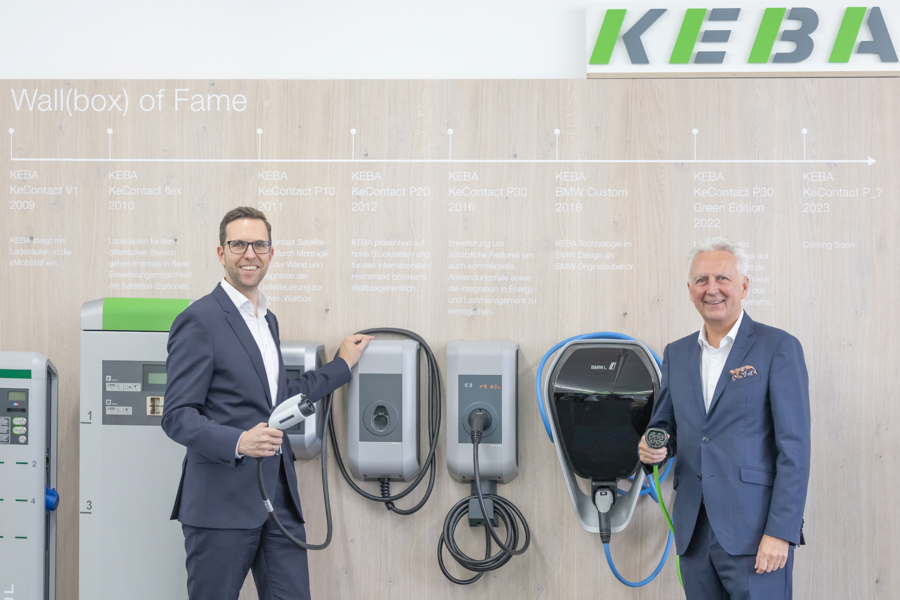 Links: Christoph Knogler, CEO KEBA Energy Automation; Rechts: Gerhard Weidinger, CTO KEBA Energy Automation