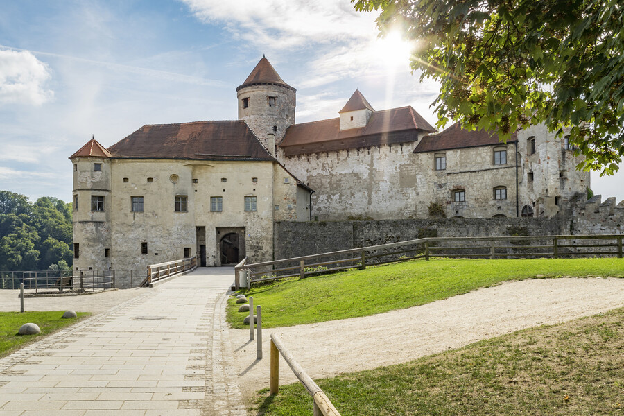 Eine der Locations für die Gartenlust, Burg zu Burghausen in Oberbayern.