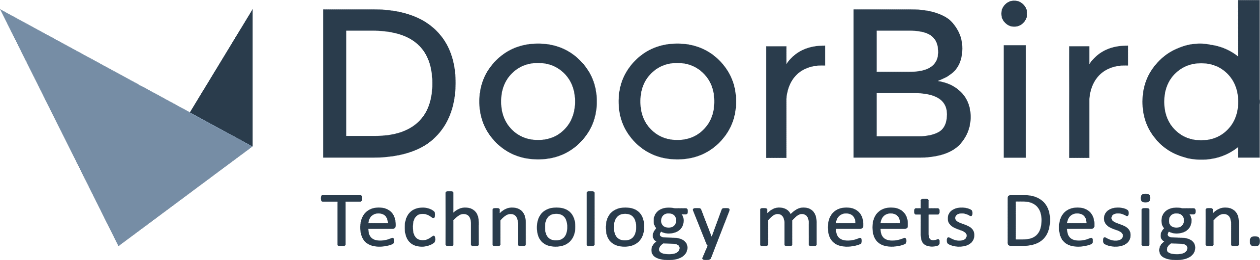 Logo DoorBird - Technology meets Design.