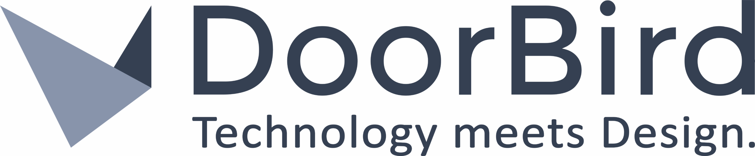 Logo DoorBird - Technology meets Design.