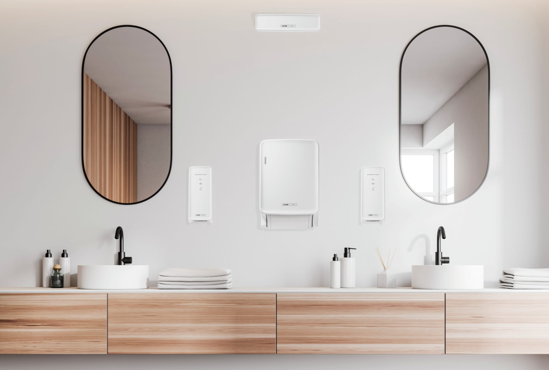 CWS Waschraumhygiene mit diversen Produkten.