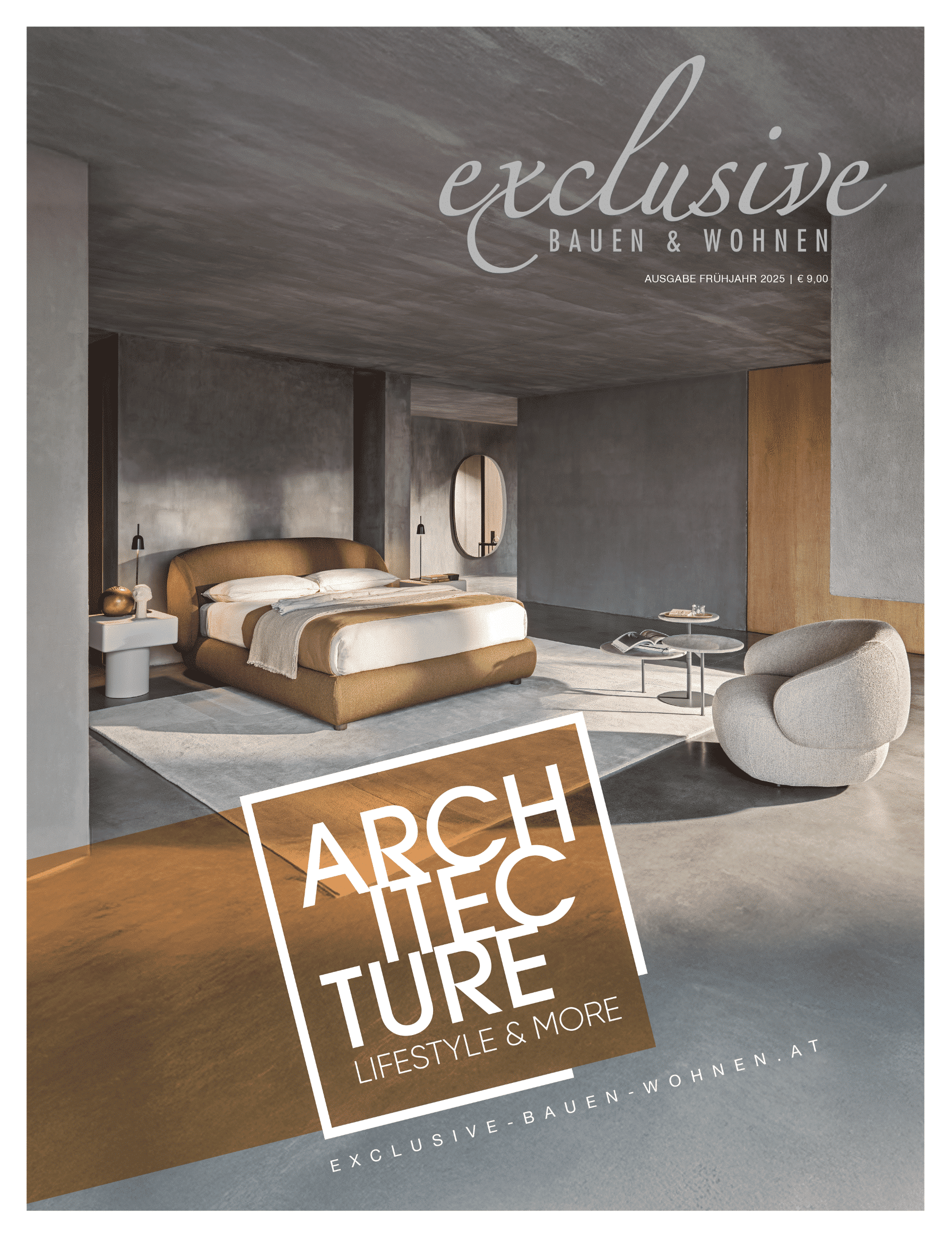Magazin exclusive Bauen & Wohnen - Ausgabe 01/2025 - Titelseite