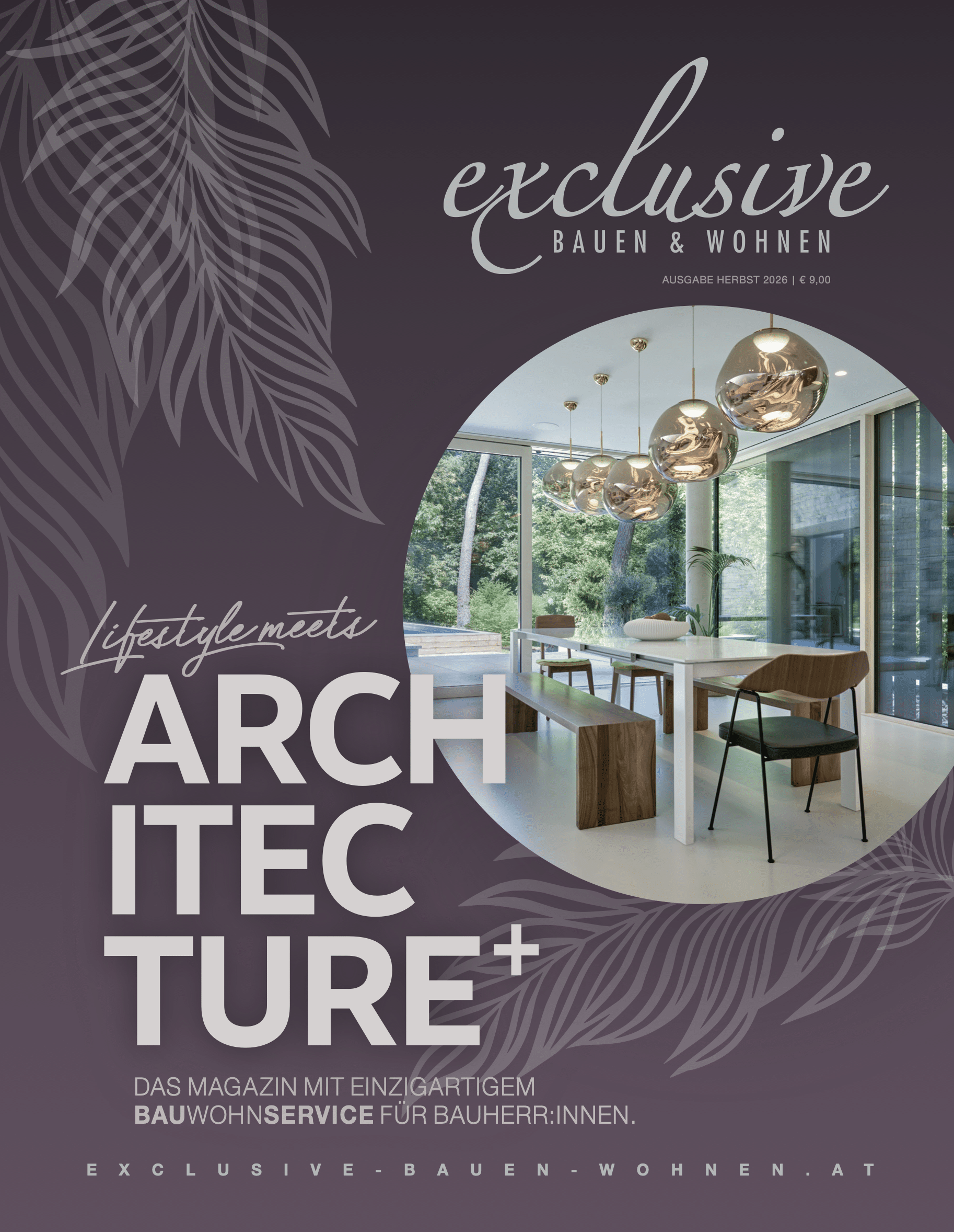 Magazin exclusive Bauen & Wohnen - Ausgabe 02/2026 - Titelseite