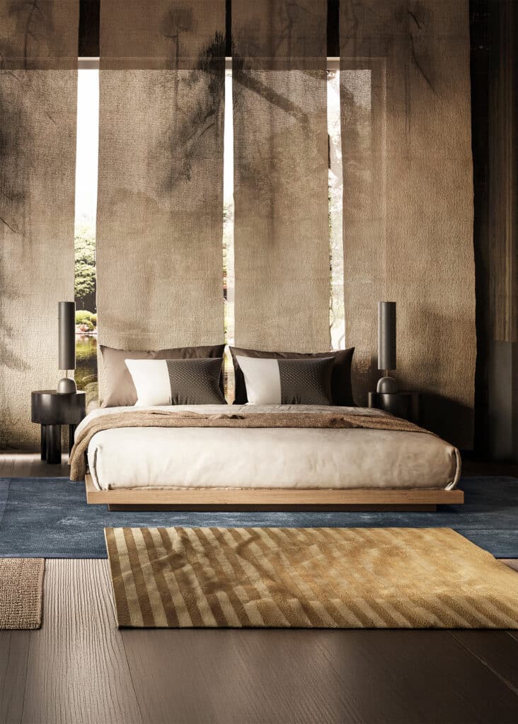 GESSI präsentiert einen großen Schlaf- und Wellnessraum.