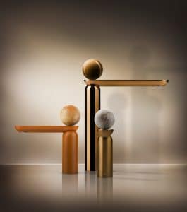Formschön präsentiert sich die neue Kollektion Perle von GESSI.