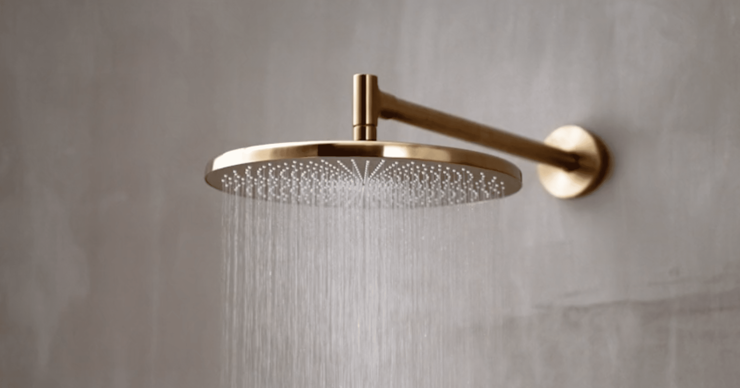 Hansa präsentiert einen Duschkopf aus der neuen Serie HANSAGENESIS in bonze.