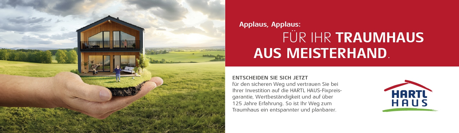 WERBUNG - HARTL HAUS: Zahlreiche Hausideen & Grundrissen. Hier gleich anfordern! Hauseigene Tischlerei. Alles aus einer Hand. Produktion im Waldviertel. Über 125 Jahre Erfahrung.
