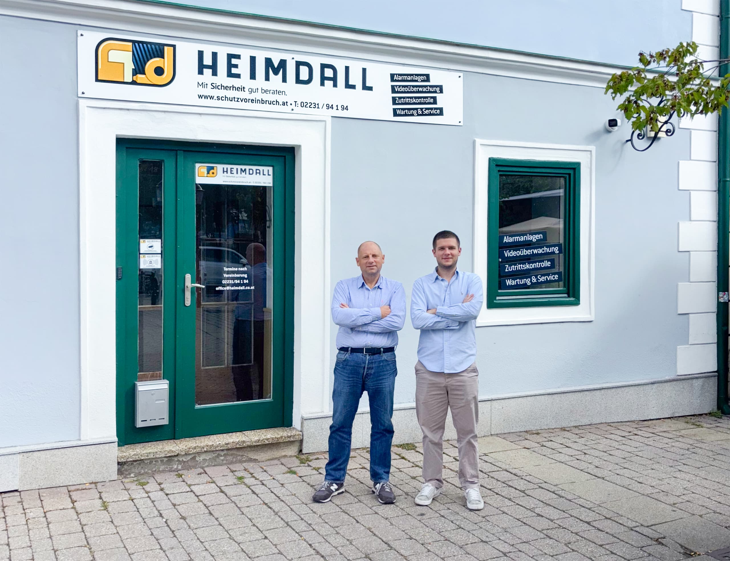 Heimdall Alarmsysteme - ein Familienbetrieb mit Geschäftsführer Michael Wammerl und Sohn Michael Wammerl Junior an der Front.