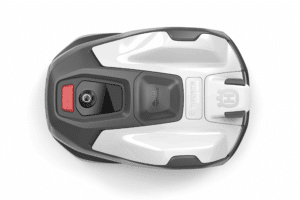 Top-View des kompakten 405VE NERA Mähroboters von Husqvarna.