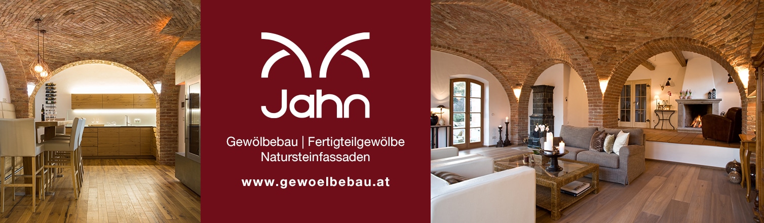 WERBUNG - Jahn Gewölbebau: Klassischer Gewölbebau und Fertigteilgewölbe sind die Kernkompetenzen von Jahn Gewölbebau, welche durch Natursteinfassaden, Natursteinschlichtungen und Ziegel- und Steinböden ergänzt werden.