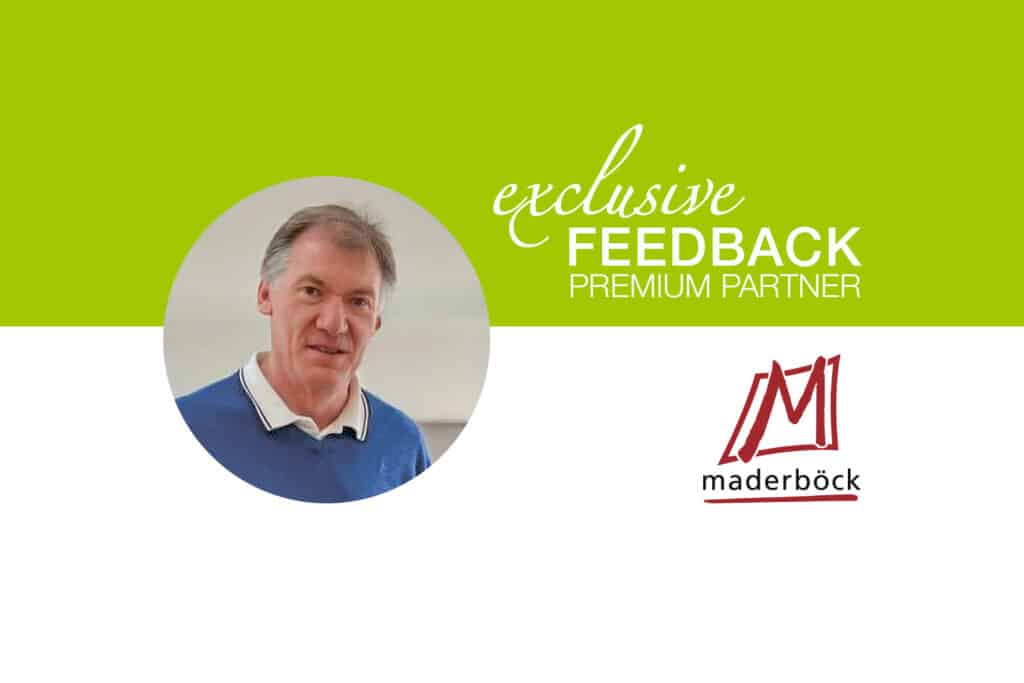 Josef Maderböck Geschäftsführer, Maderböck Fenster und Türen GmbH, über die Zusammenarbeit mit „exclusive Bauen & Wohnen“.