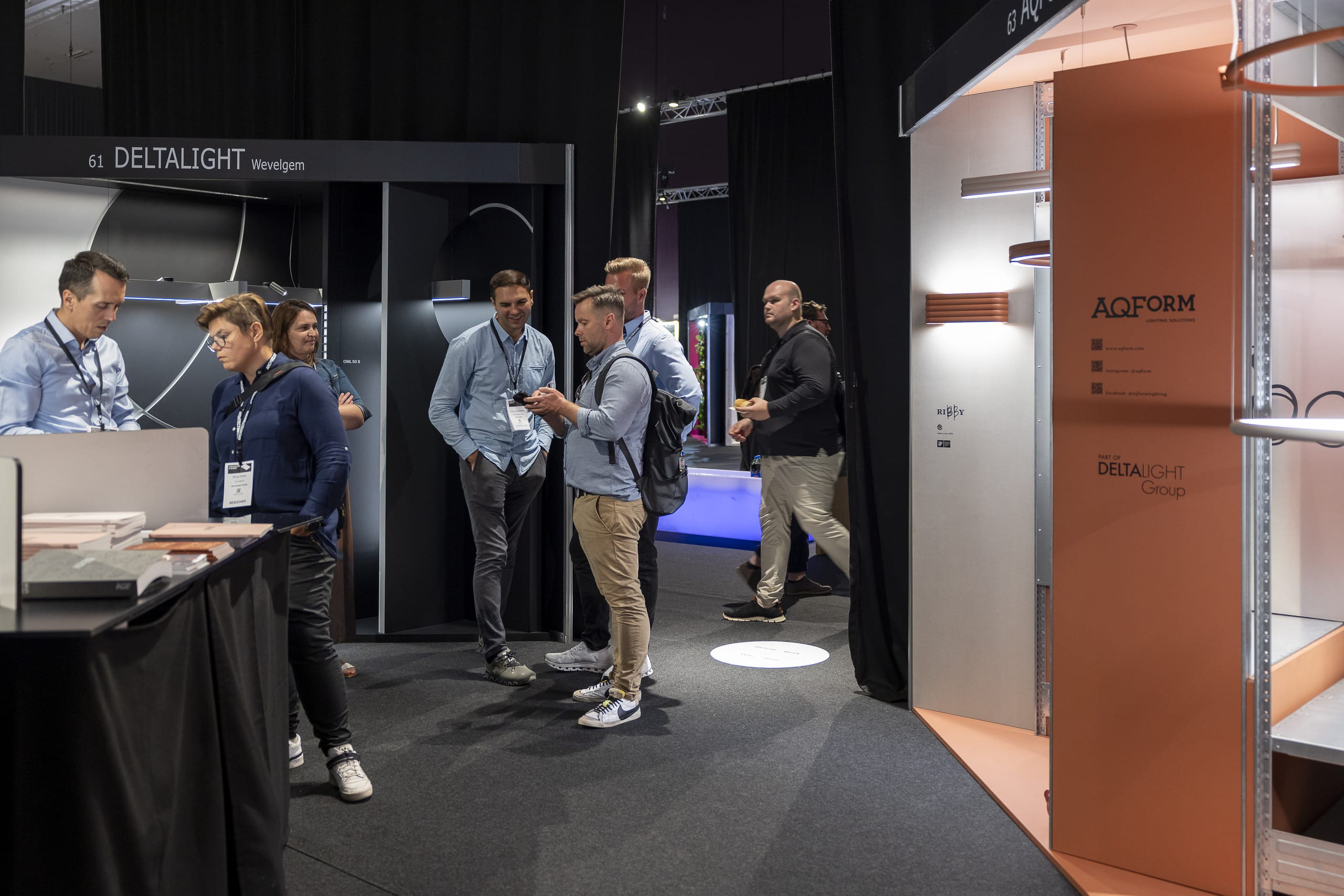 Die Messe ARCHITECT@WORK zeigt einen Stand eines Aussteller auf der Messe in Graz 2025.