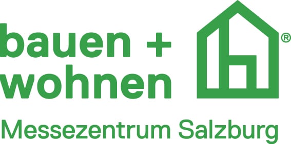 Logo Messe bauen + wohnen in Salzburg.