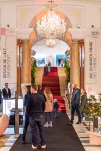 Foyer und Empfang der Messe Design District 1010.
