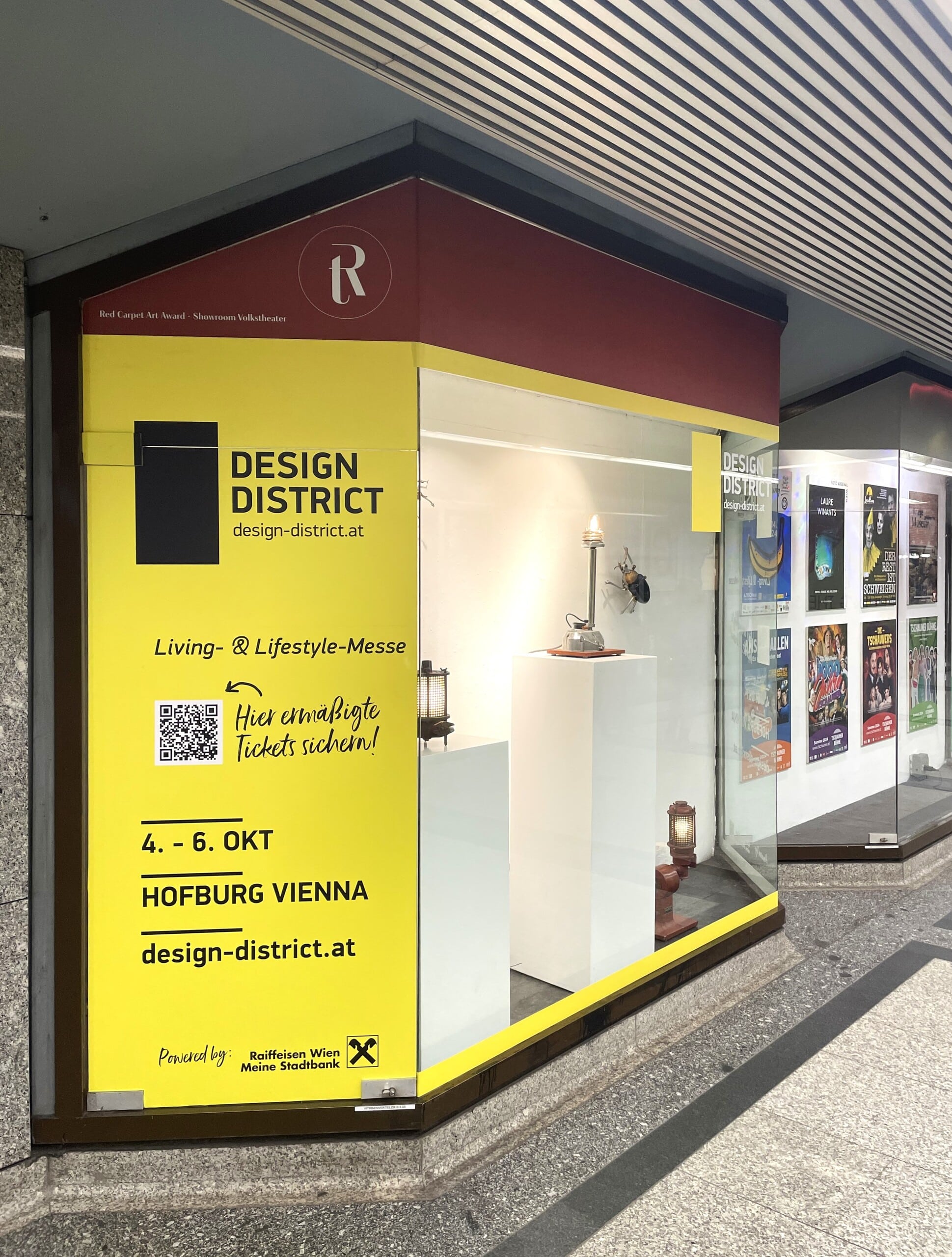 Design District 1010 präsentiert außergewöhnliche Kunst- und Designinszenierungen in der Wiener U-Bahn-Station Volkstheater.