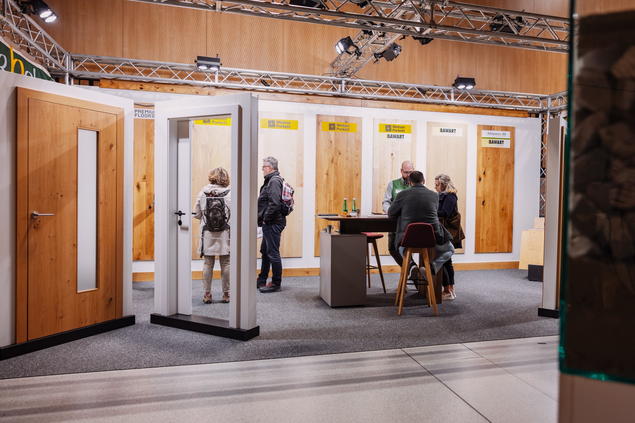 Auf der Wieselburger Messe „Bau.Energie.Wohnen.“ werden verschiedene Modelle und Ausführungen von Innentüren präsentiert.