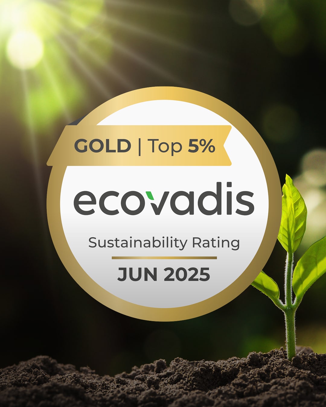 OBO Bettermann wurde von ecovadis mit der goldenen Plakette für Nachhaltigkeitsleistungen ausgezeichnet.
