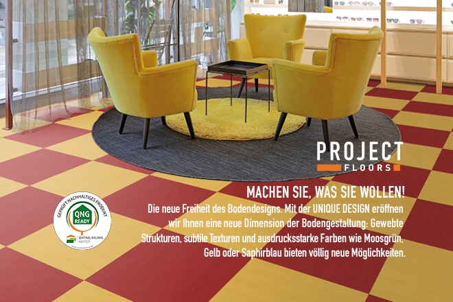 WERBUNG - Erleben sie die UNIQUE DESIGN Kollektion von PROJECT FLOORS - Wohngesunde Vinylböden mit nahezu grenzenlosen Möglichkeiten in Form, Farbe und Haptik.