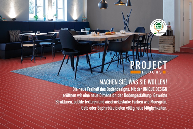WERBUNG - Erleben sie die UNIQUE DESIGN Kollektion von PROJECT FLOORS - Wohngesunde Vinylböden mit nahezu grenzenlosen Möglichkeiten in Form, Farbe und Haptik.