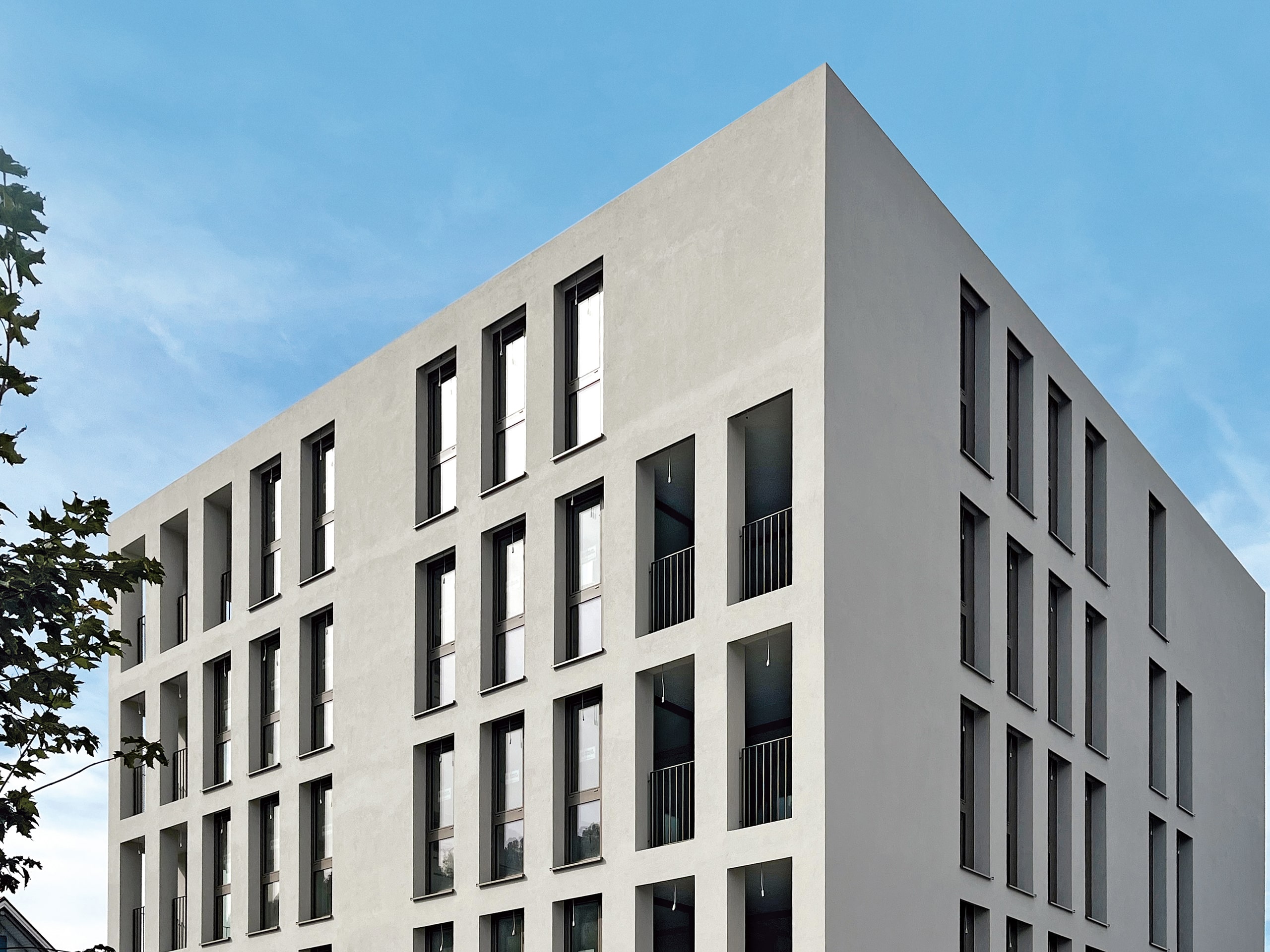 Röfix zeigt das Referenzprojekt Rohner Haus in Schwarzach mit Flachdach und unsichtbarer Dachkante RoofEtics®.