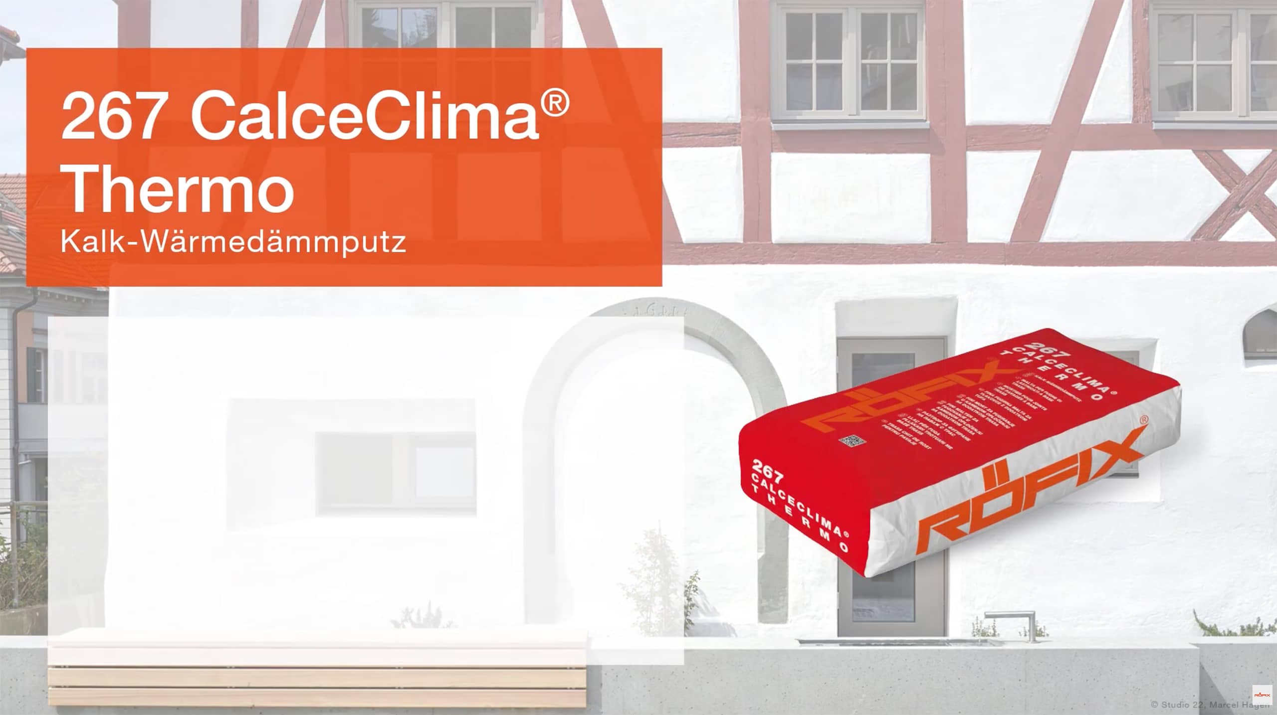 RÖFIX Video über 267 CalceClima Thermo®: Robust, diffuionsoffen und vielseitug einsetzbar.