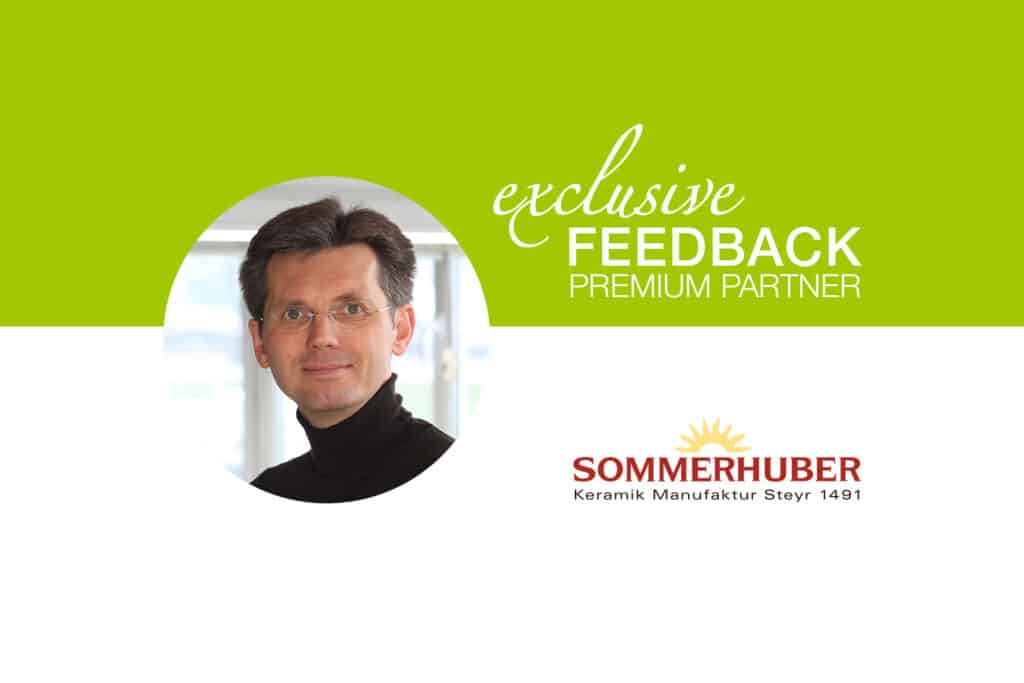 Ing. Christian Sommerhuber, Geschäftsführer von Sommerhuber Keramik Manufaktur, über die Zusammenarbeit mit "exclusive Bauen & Wohnen".