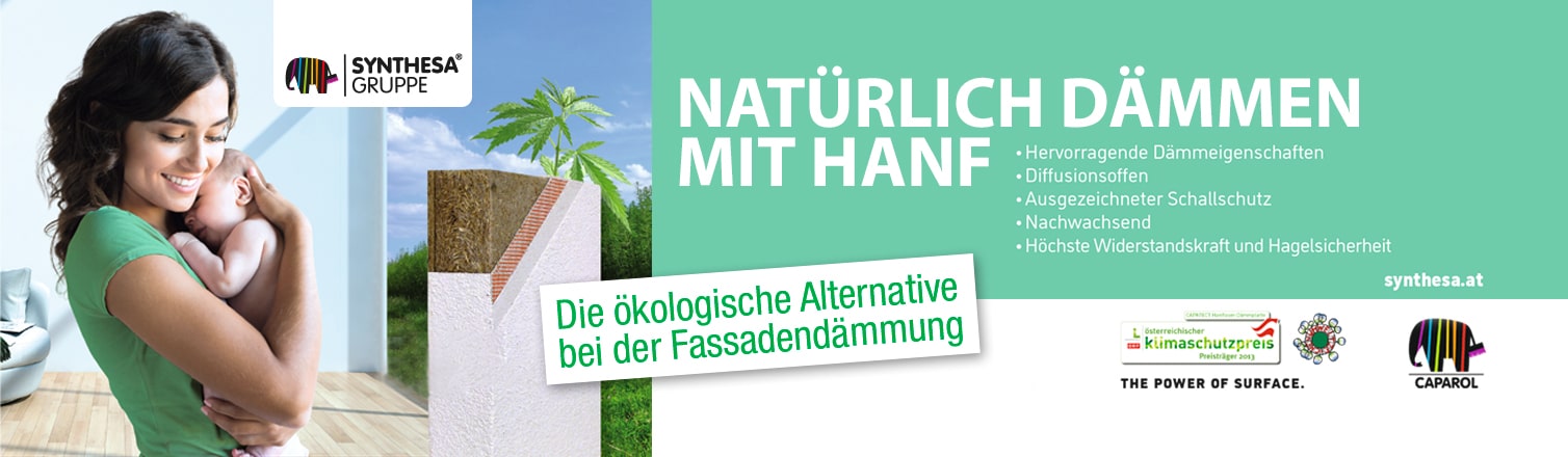 WERBUNG - Capatect – Natürlich dämmen mit Hanf. Die ökologische Alternative bei der Fassadendämmung. Höchste Widerstandsfähigkeit ...