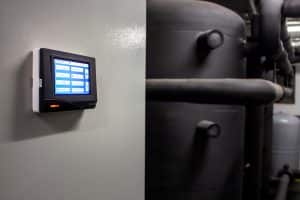 Technische Alternative RT präsentiert die Technikzentrale im Hotel "Der Wilhelmshof" in Wien.