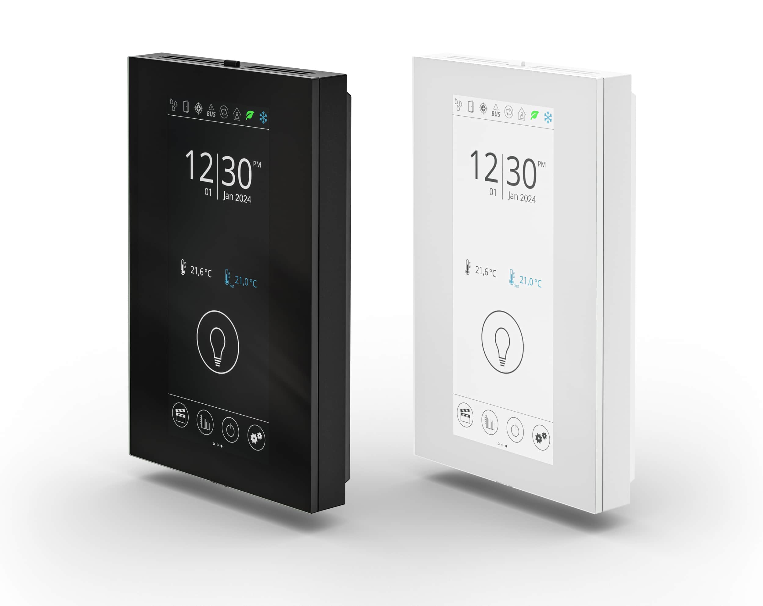 Thermokon Elektronik Components zeigt thanos EVO in Schwarz und Weiß.