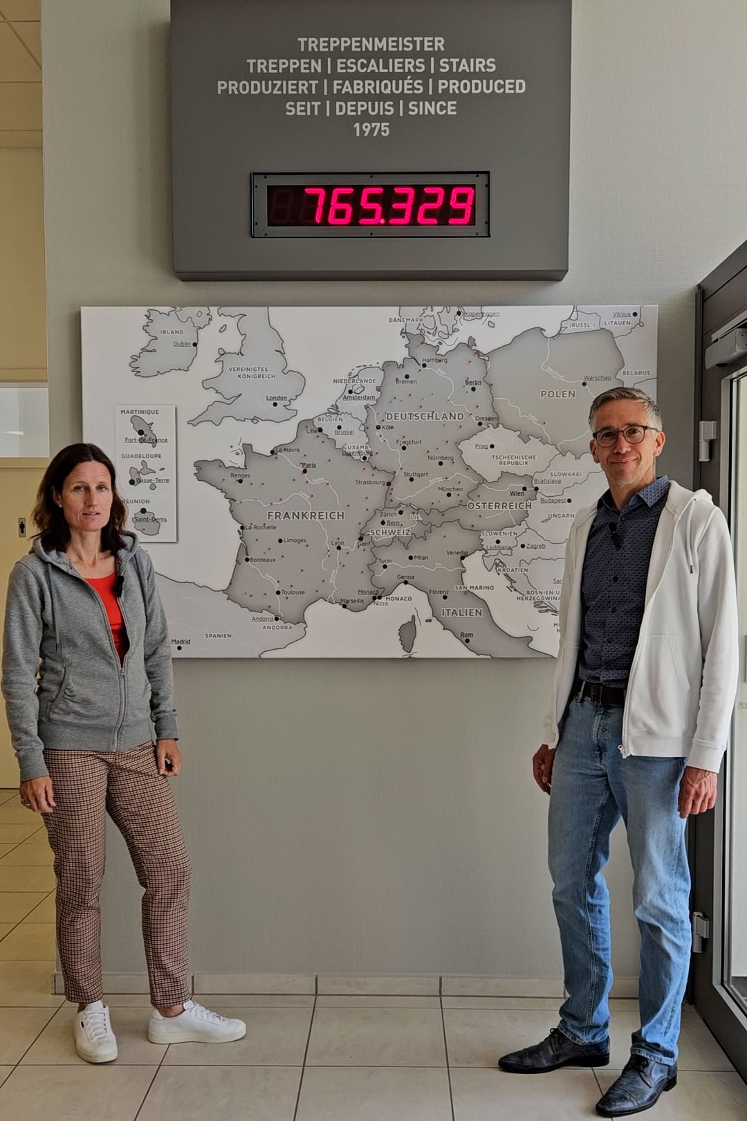 Treppenmeister zieht Bilanz mit über 765.000 produzierten Treppen in ganz Europa seit 1975.