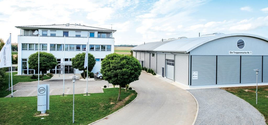 Das Treppenmeister-Partnerzentrum in Jettingen, Deutschland.