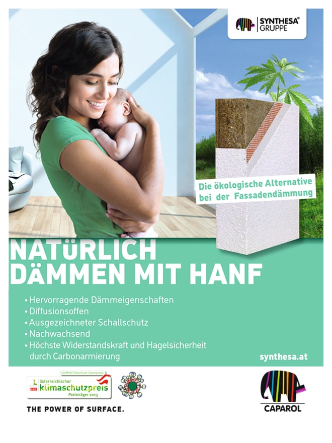 WERBUNG - CAPAROL – Natürlich dämmen mit Hanf.